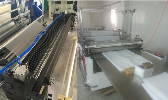 China Koude scherpe zak die tot machine maken dubbele servomotor voor HDPE LDPE leverancier