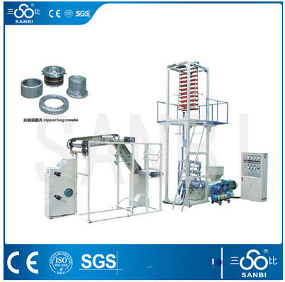 China drie schroefpe Materiële de Zak Blazende Machine van Minigrip voor Ritssluitingszak leverancier